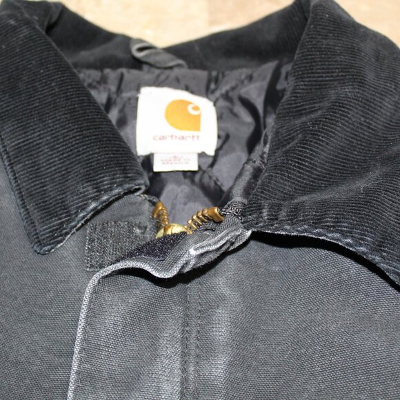 Carhartt Sandstone Traditional Coat Size Large Tall C26 BLK - Arctic Quilt Lined - Picture 3 of 15